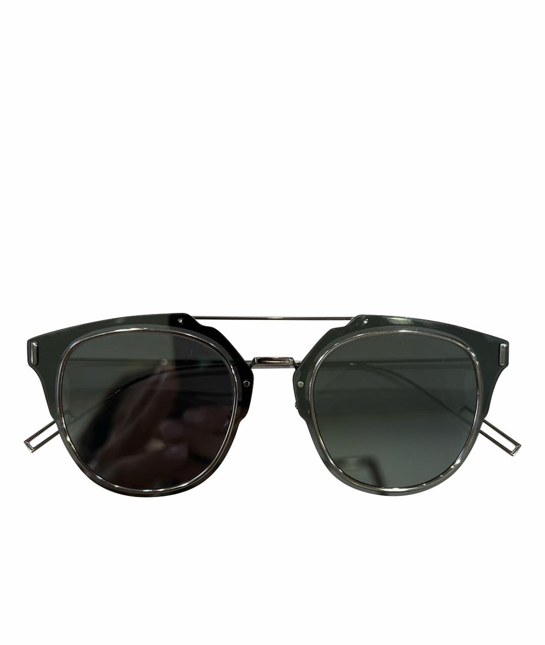 CHRISTIAN DIOR PRE-OWNED Антрацитовые металлические солнцезащитные очки, фото 1