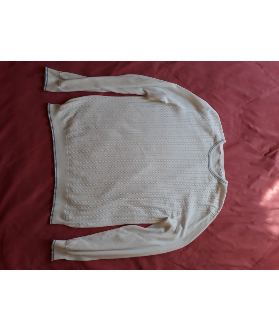MALO Белый хлопковый джемпер / свитер, фото 6