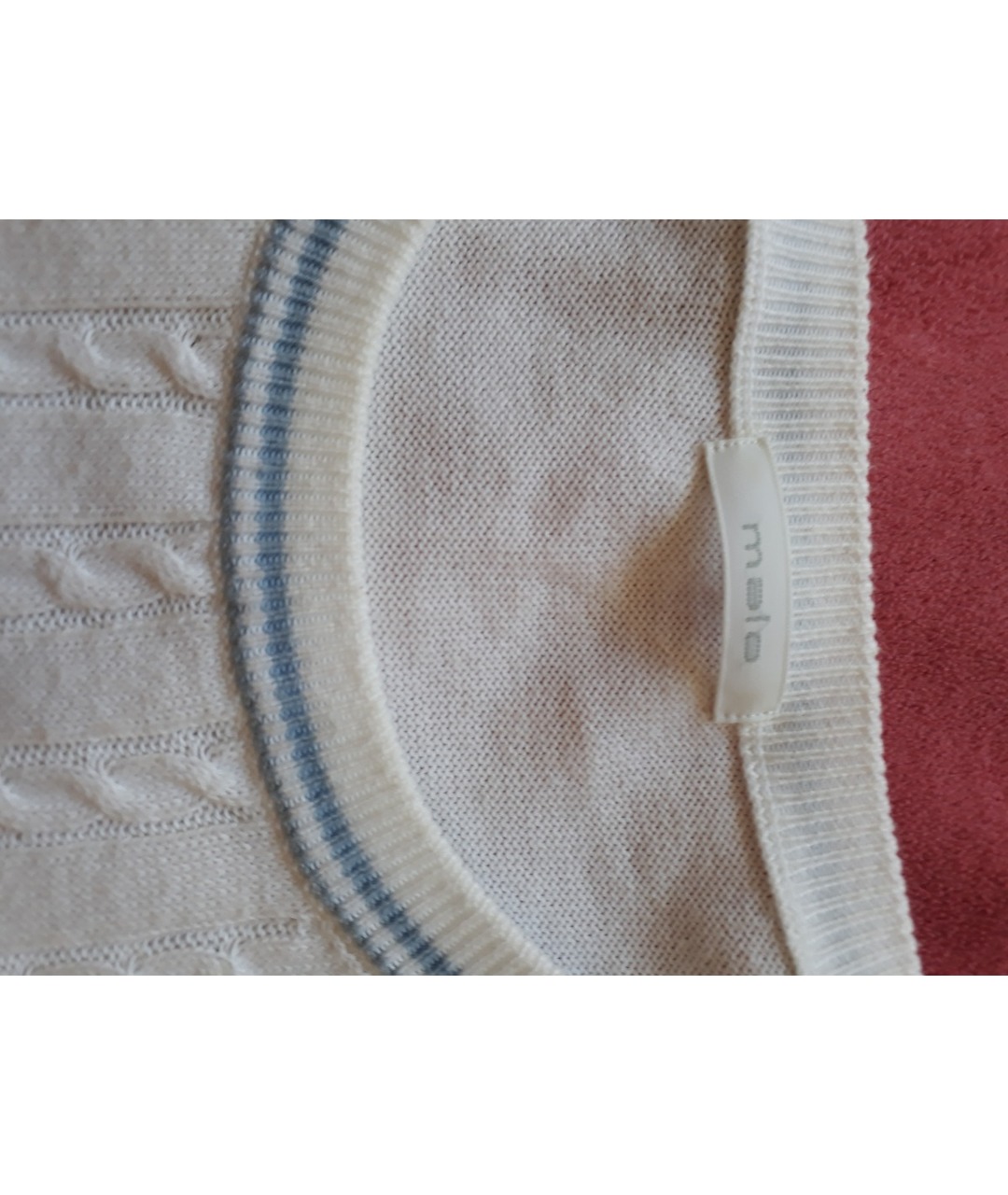 MALO Белый хлопковый джемпер / свитер, фото 5
