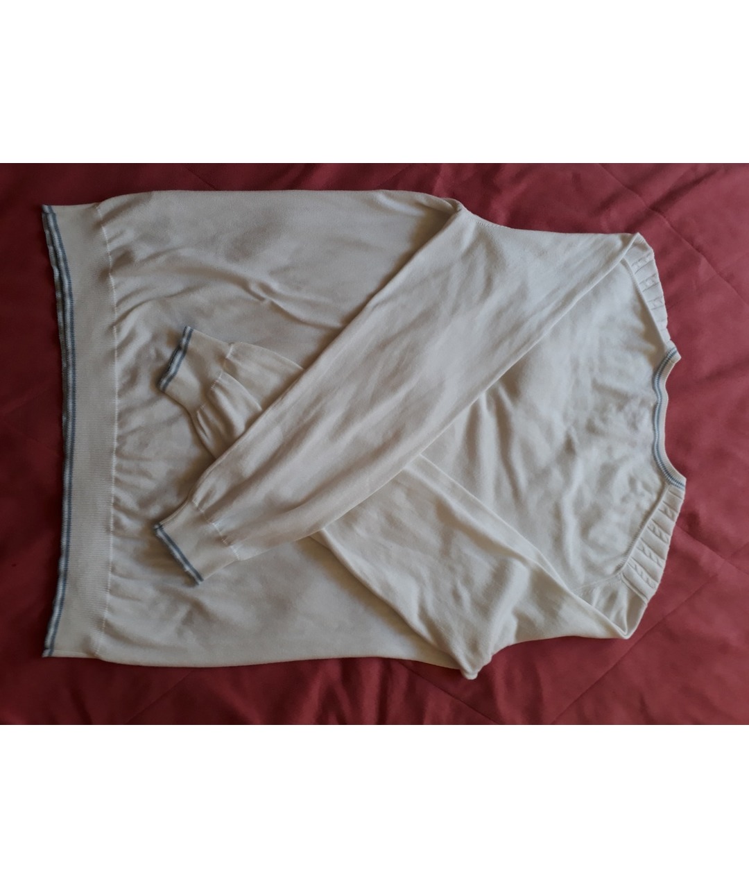 MALO Белый хлопковый джемпер / свитер, фото 2
