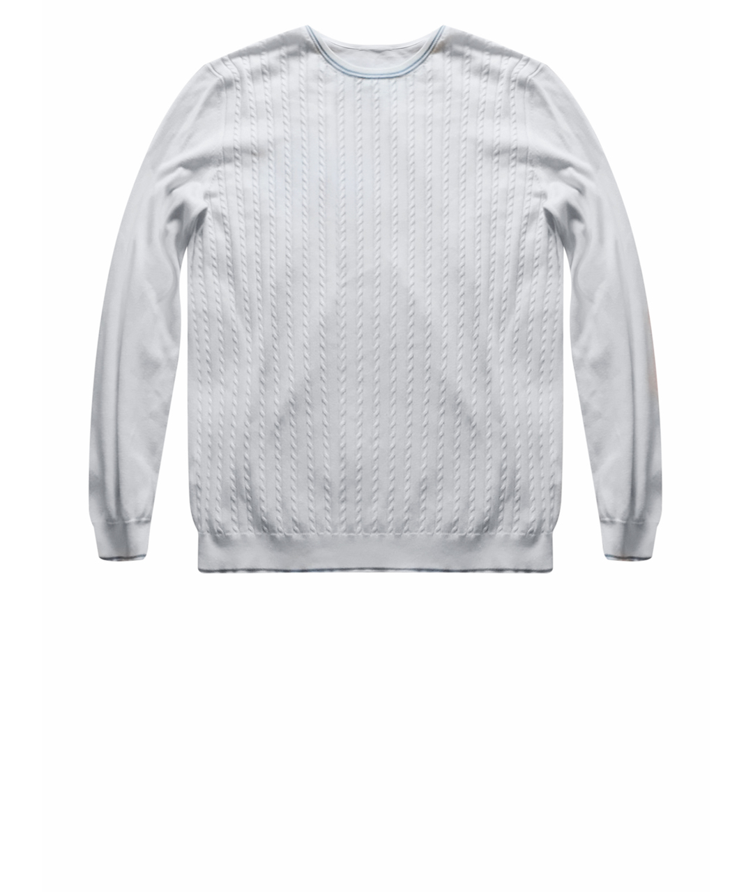 MALO Белый хлопковый джемпер / свитер, фото 1