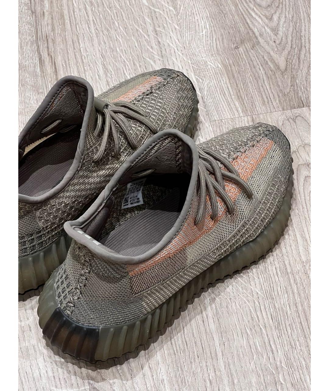 ADIDAS YEEZY Горчичные текстильные кроссовки, фото 5