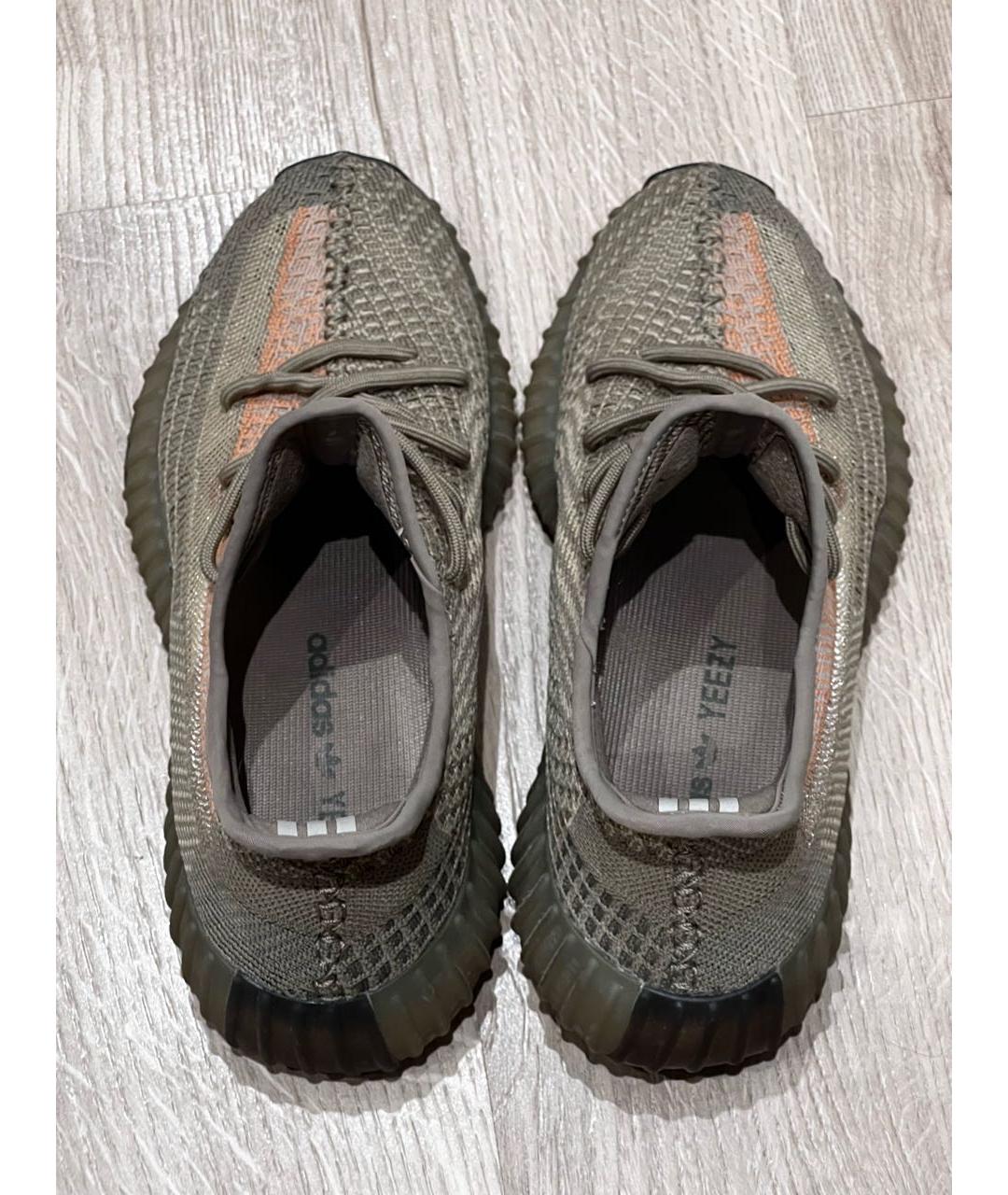 ADIDAS YEEZY Горчичные текстильные кроссовки, фото 3