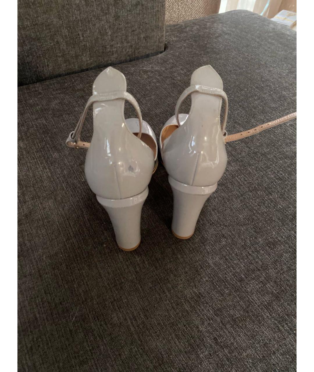 VALENTINO Серые туфли из лакированной кожи, фото 4