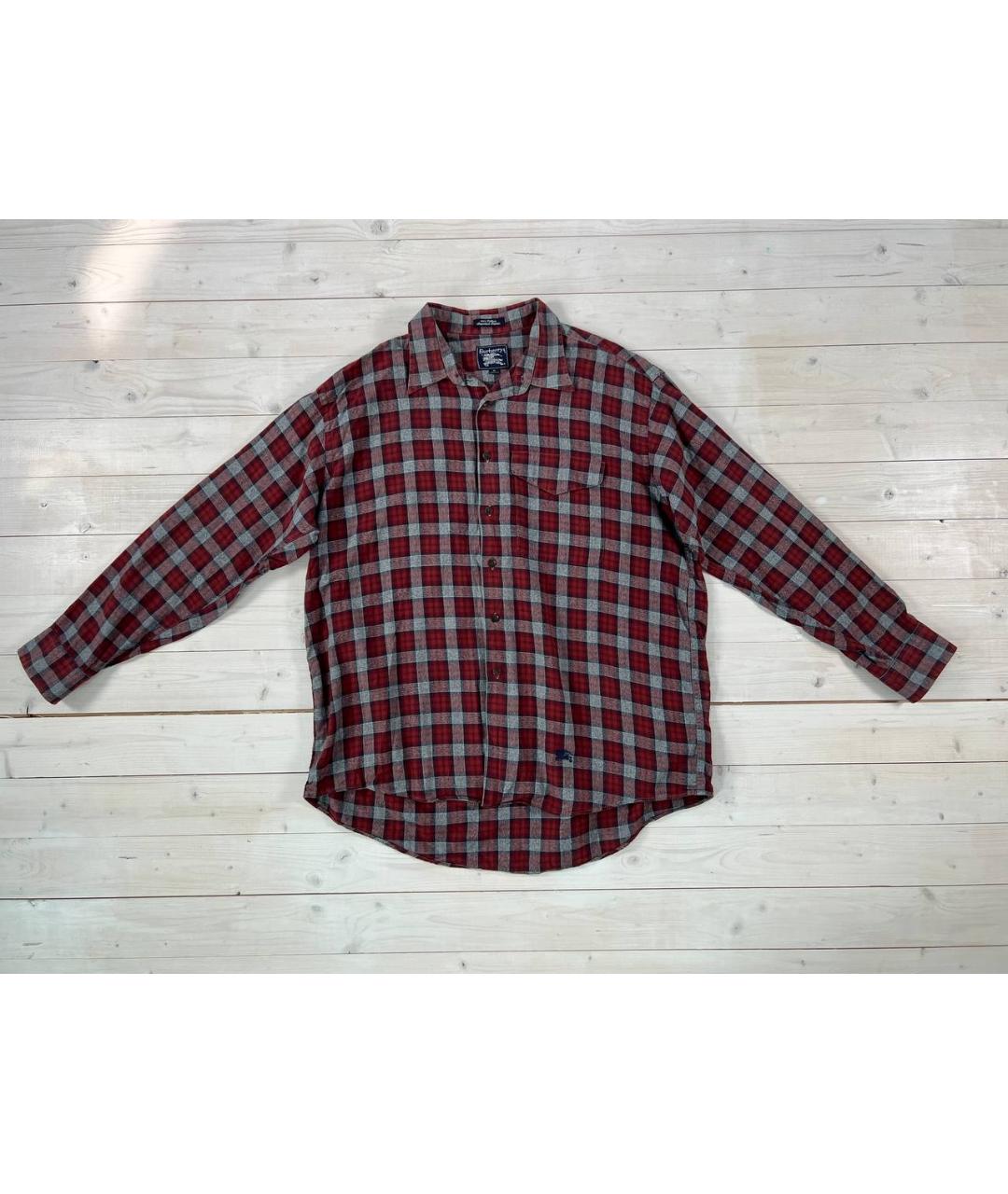BURBERRY Красная классическая рубашка, фото 10