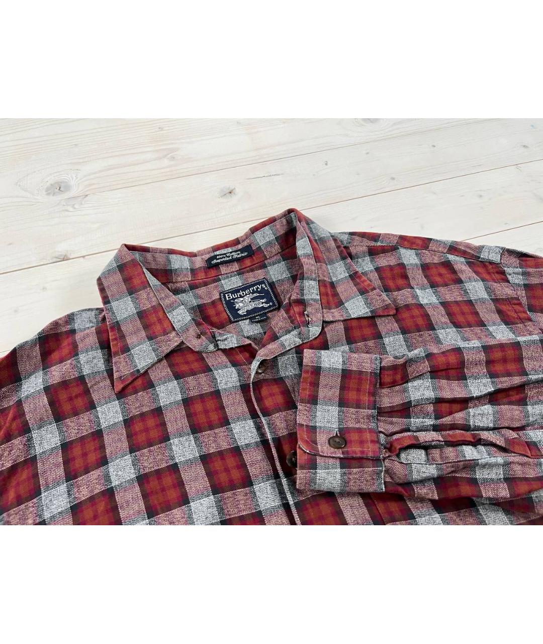 BURBERRY Красная классическая рубашка, фото 8