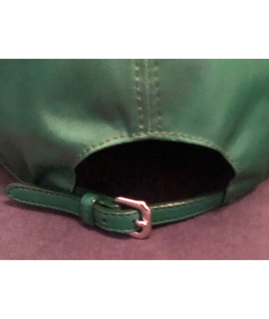 PRADA Зеленая синтетическая кепка, фото 4