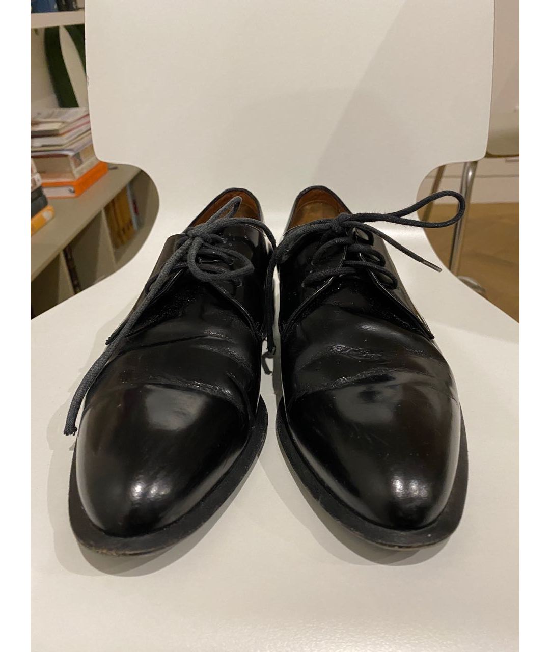 CELINE PRE-OWNED Черные ботинки из лакированной кожи, фото 2