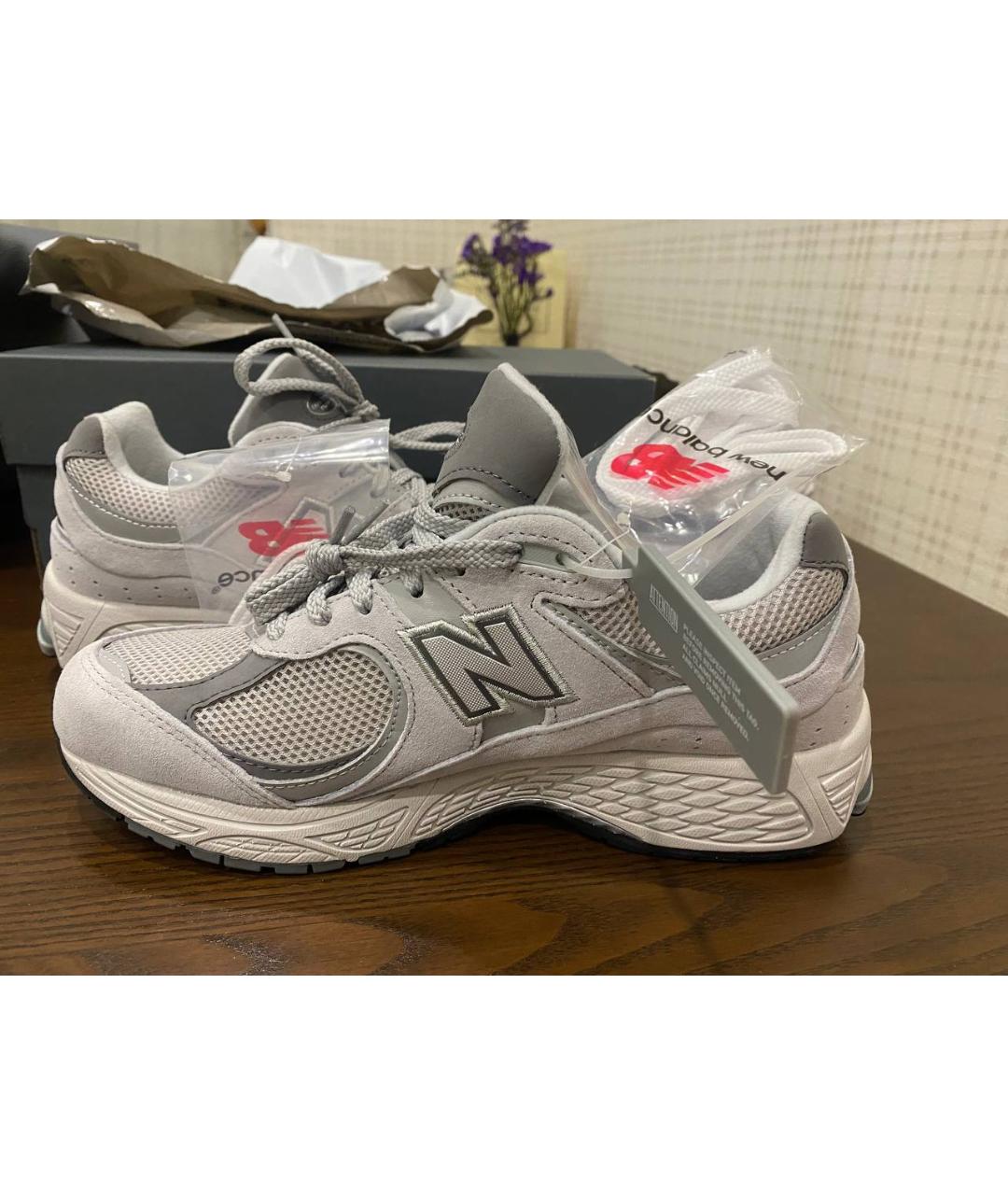 NEW BALANCE Серые замшевые высокие кроссовки / кеды, фото 3