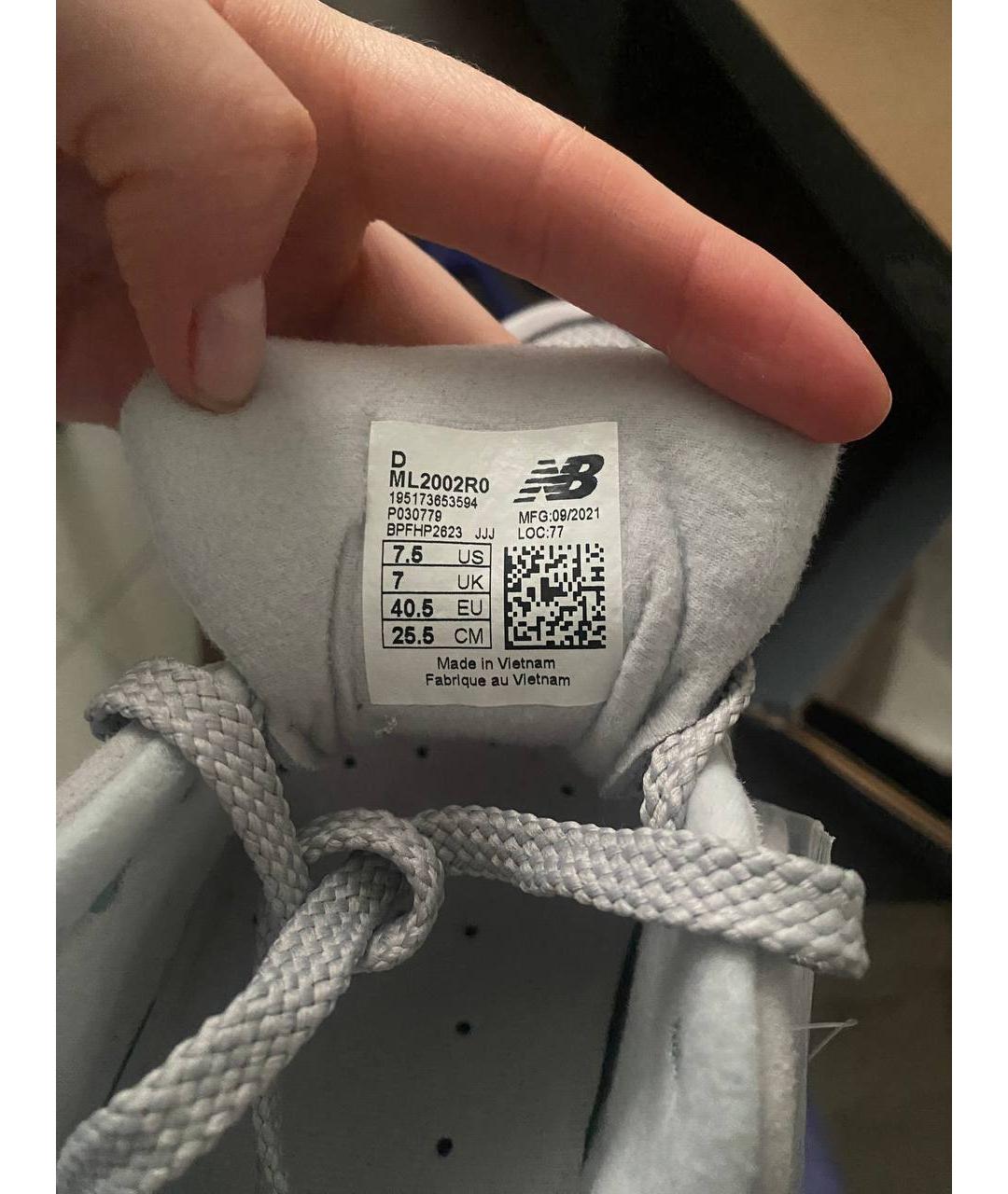 NEW BALANCE Серые замшевые высокие кроссовки / кеды, фото 4