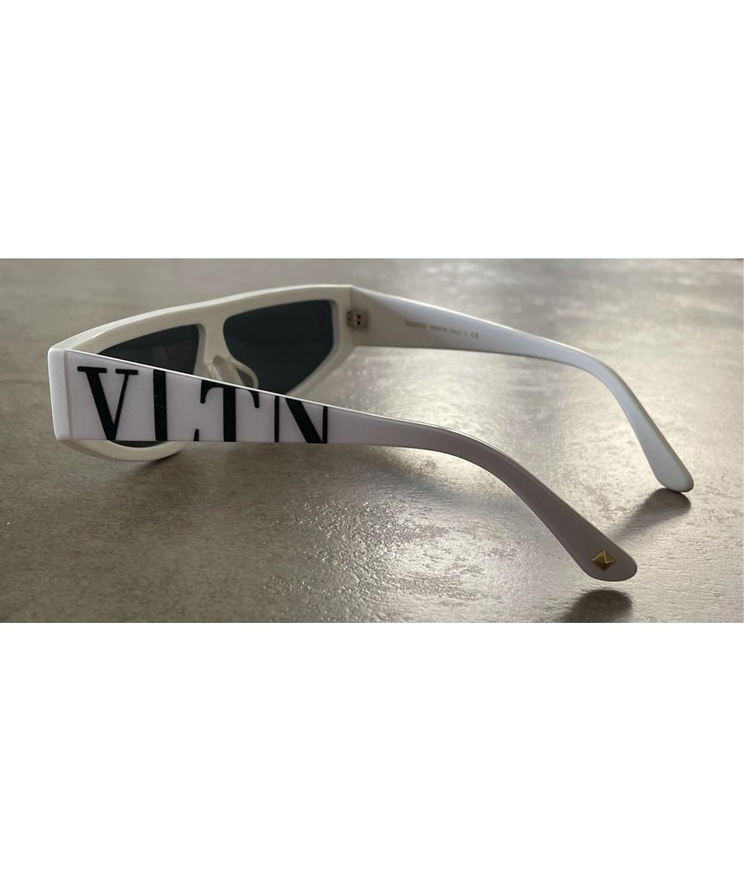 VALENTINO Белые пластиковые солнцезащитные очки, фото 7