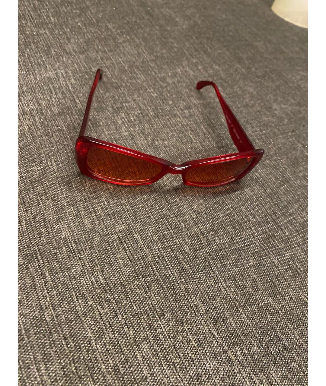 CUTLER & GROSS Бордовые пластиковые солнцезащитные очки, фото 2