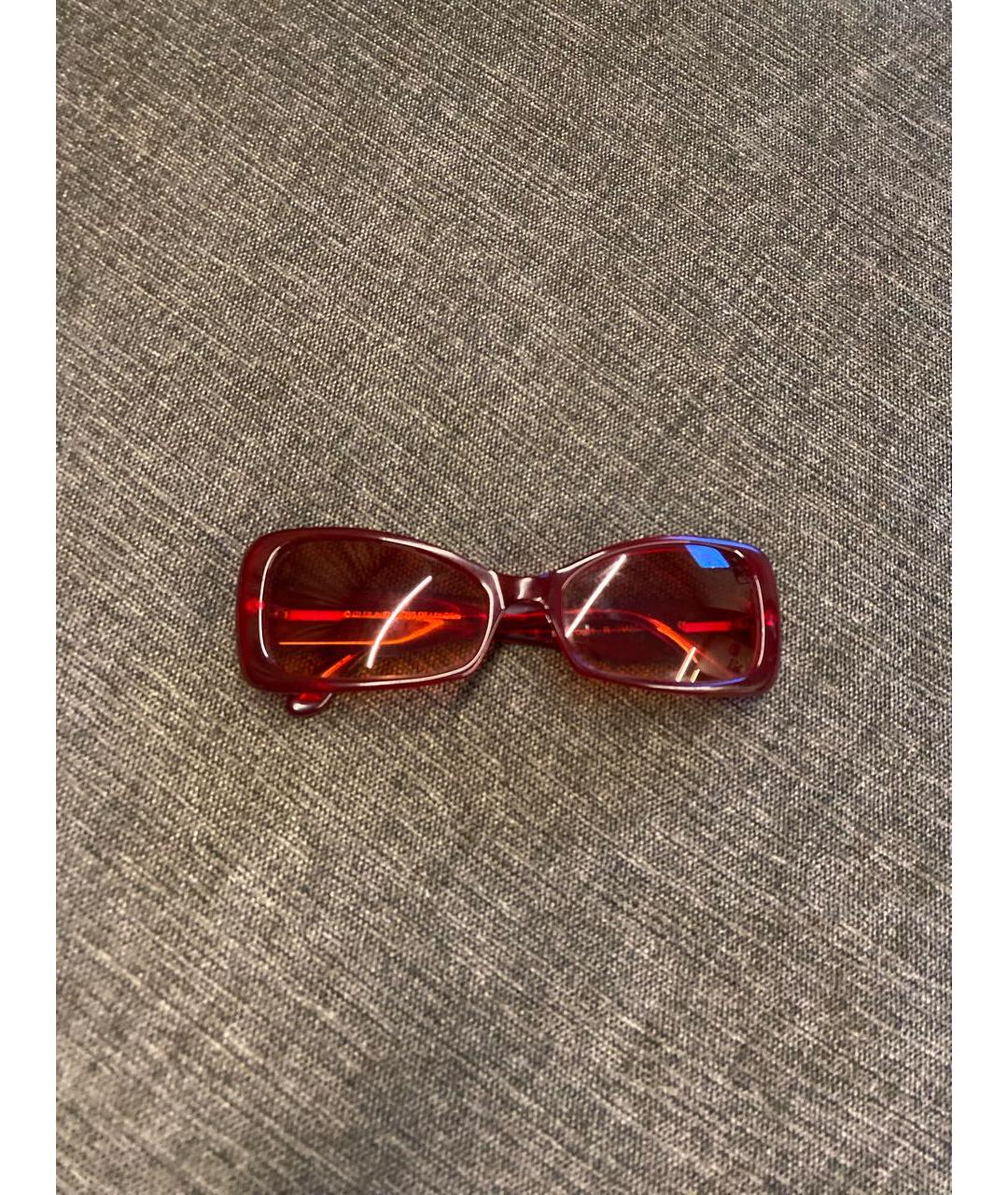 CUTLER & GROSS Бордовые пластиковые солнцезащитные очки, фото 5