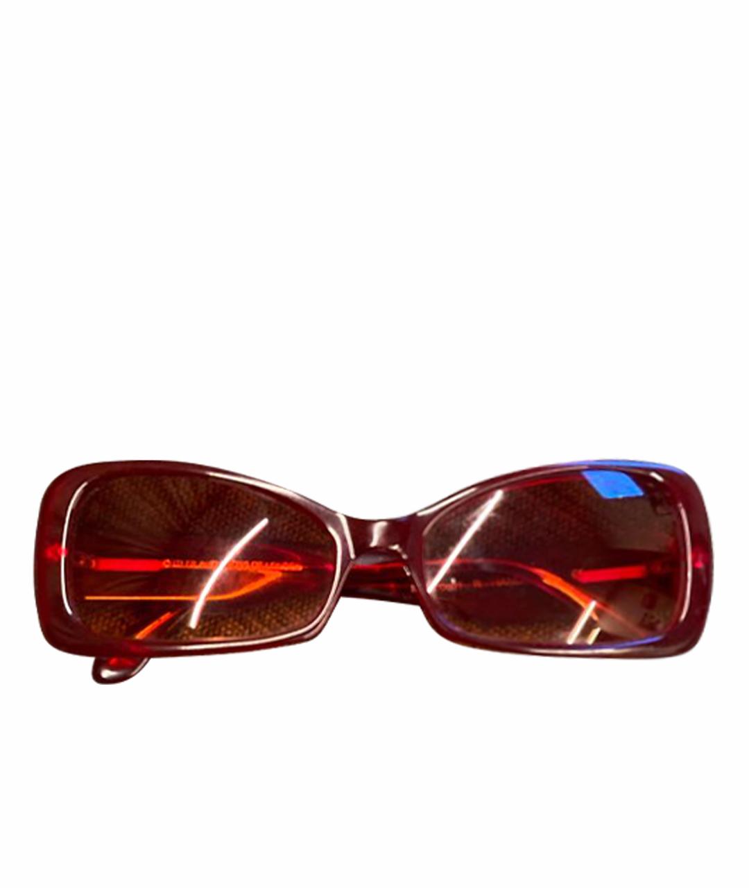 CUTLER & GROSS Бордовые пластиковые солнцезащитные очки, фото 1