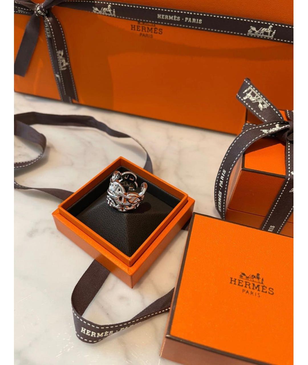 HERMES Серебряное кольцо, фото 3