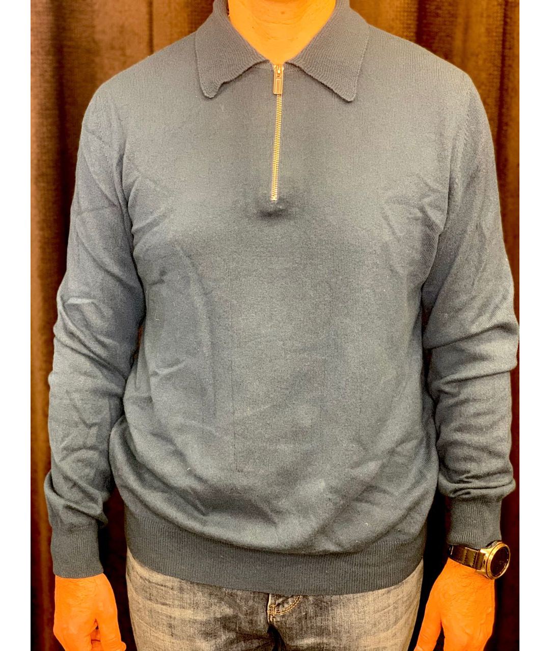 HERMES PRE-OWNED Голубой кашемировый джемпер / свитер, фото 6