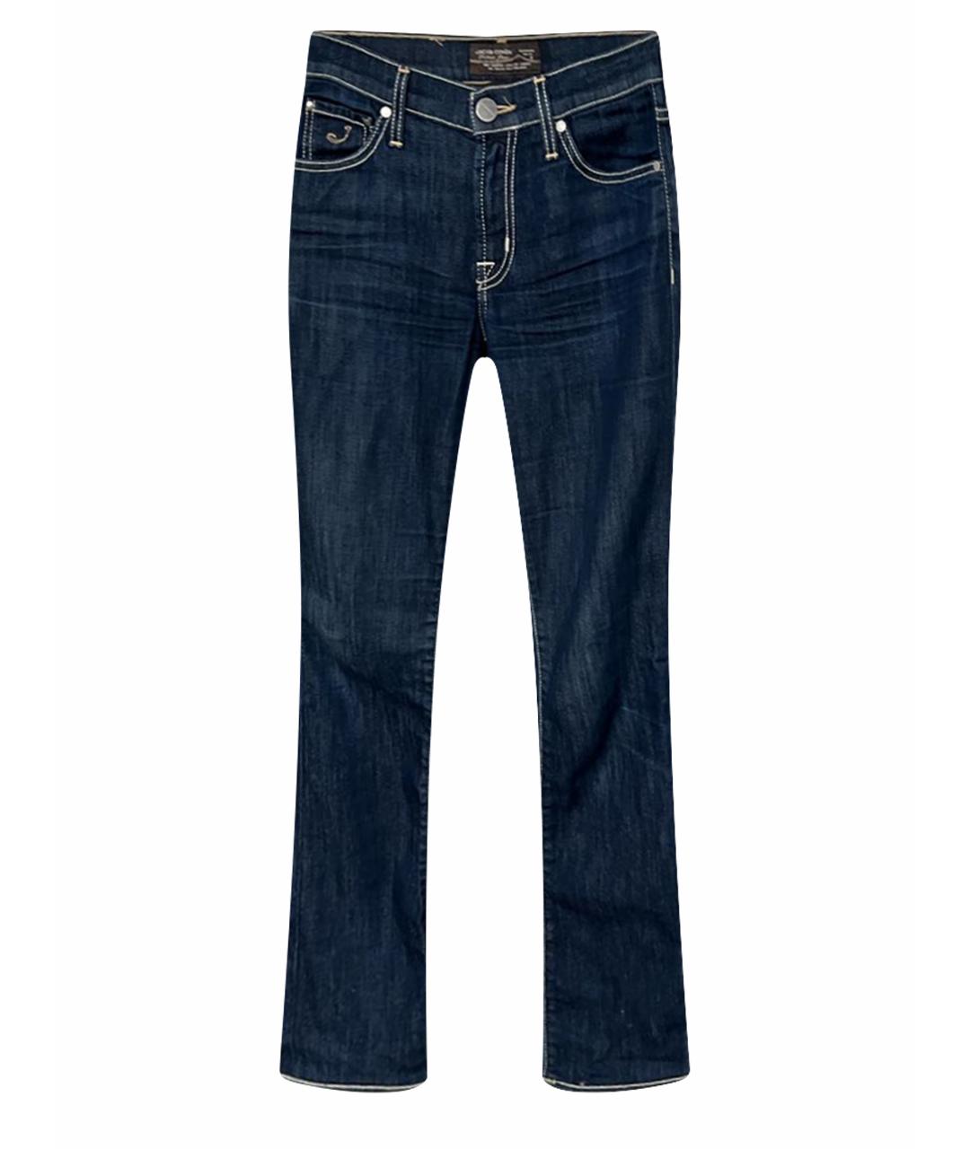 JACOB COHEN Синие хлопковые прямые джинсы, фото 1