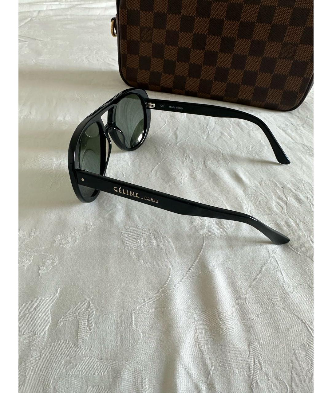 CELINE Черные пластиковые солнцезащитные очки, фото 2