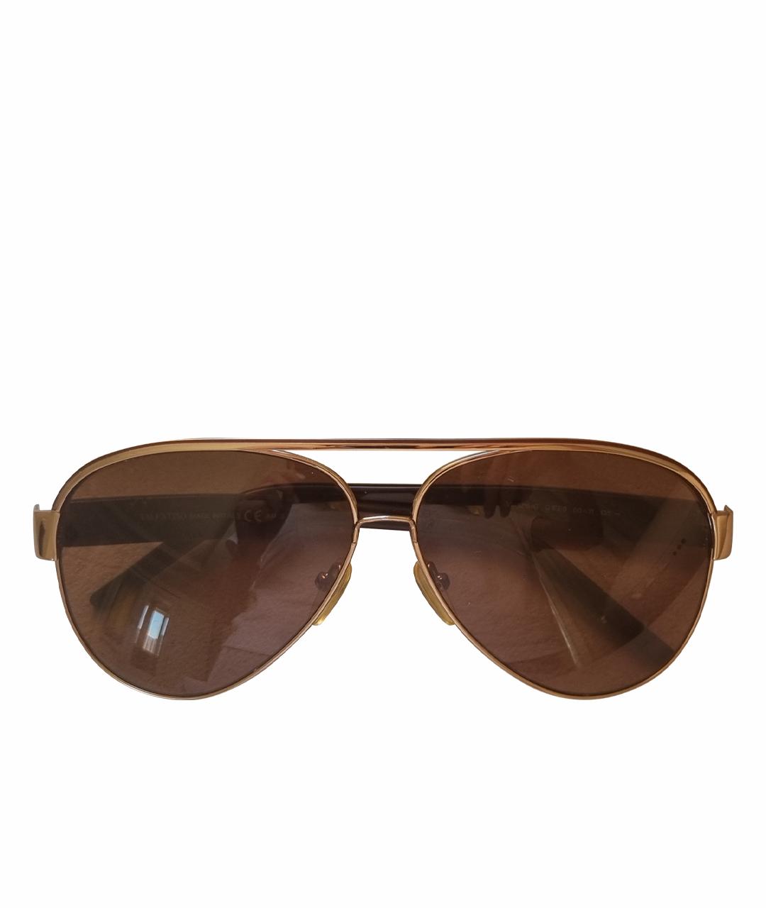 VALENTINO Коричневые солнцезащитные очки, фото 1
