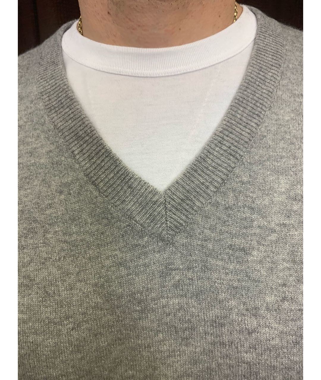 HERMES PRE-OWNED Серый кашемировый джемпер / свитер, фото 3