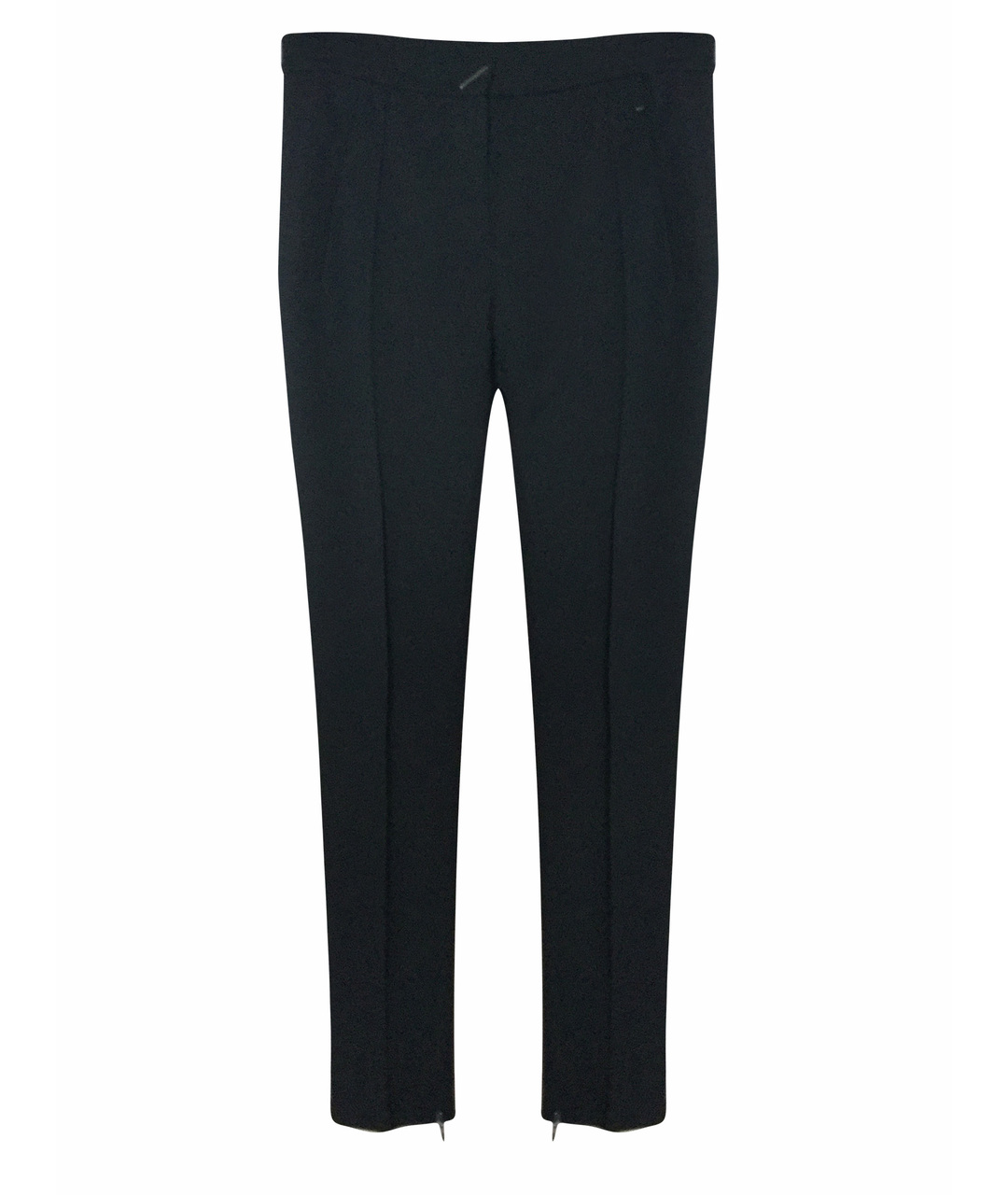 SPORTMAX Черные хлопко-эластановые брюки узкие, фото 1