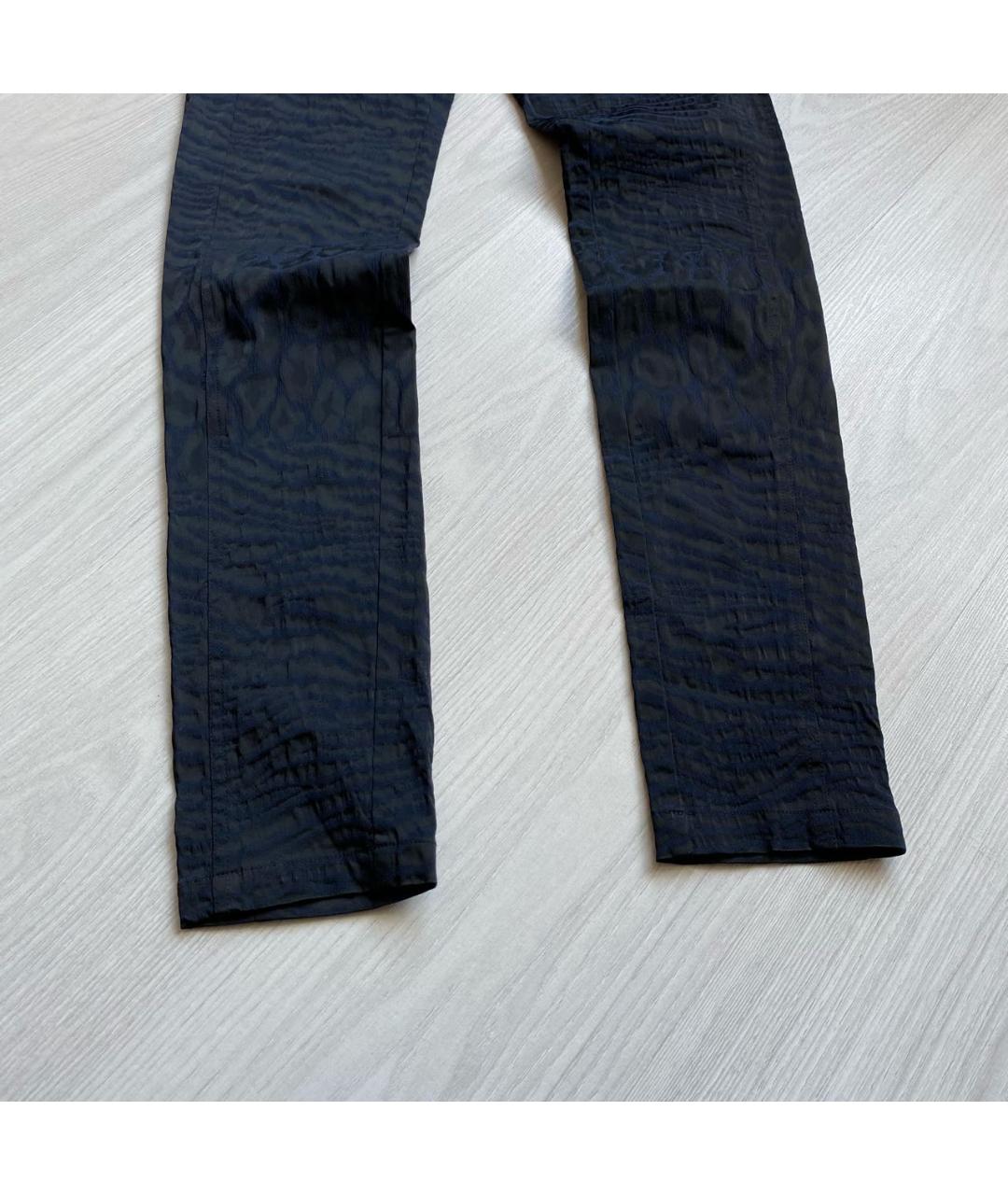 DIANE VON FURSTENBERG Темно-синие ацетатные брюки узкие, фото 5