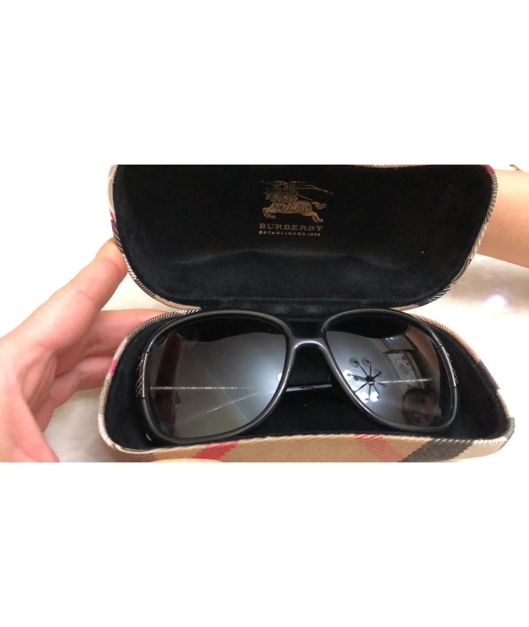 BURBERRY Черные солнцезащитные очки, фото 6