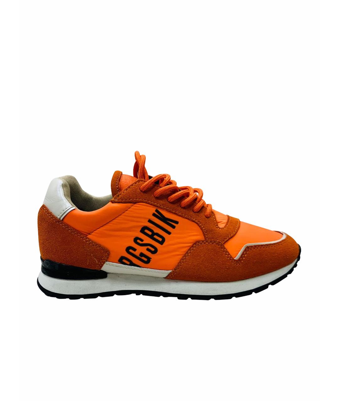 BIKKEMBERGS Оранжевое замшевые кроссовки, фото 1