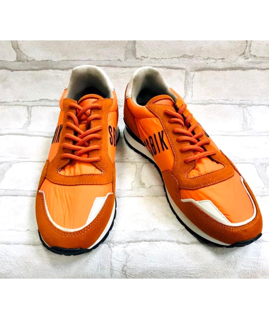 BIKKEMBERGS Оранжевое замшевые кроссовки, фото 2