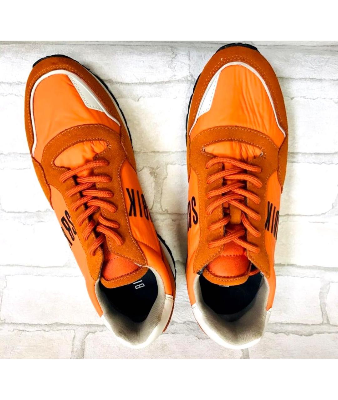 BIKKEMBERGS Оранжевое замшевые кроссовки, фото 3