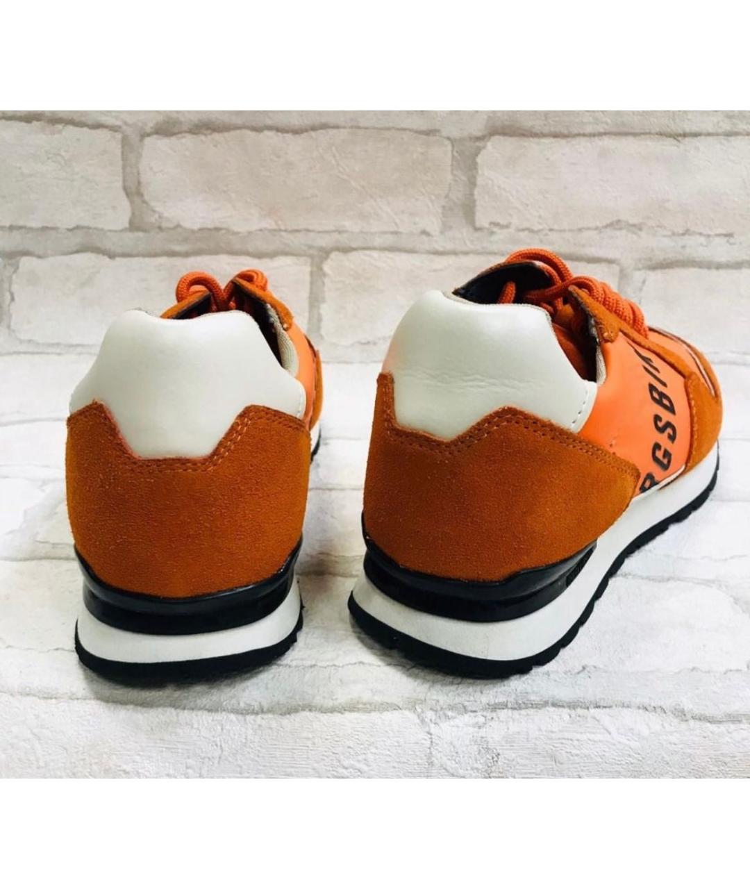 BIKKEMBERGS Оранжевое замшевые кроссовки, фото 4