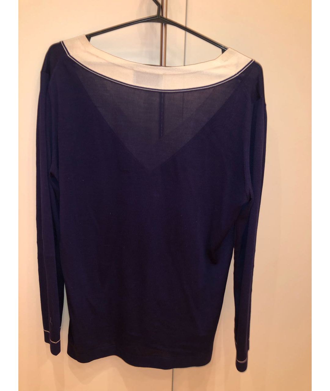 PRADA Синий шелковый джемпер / свитер, фото 2