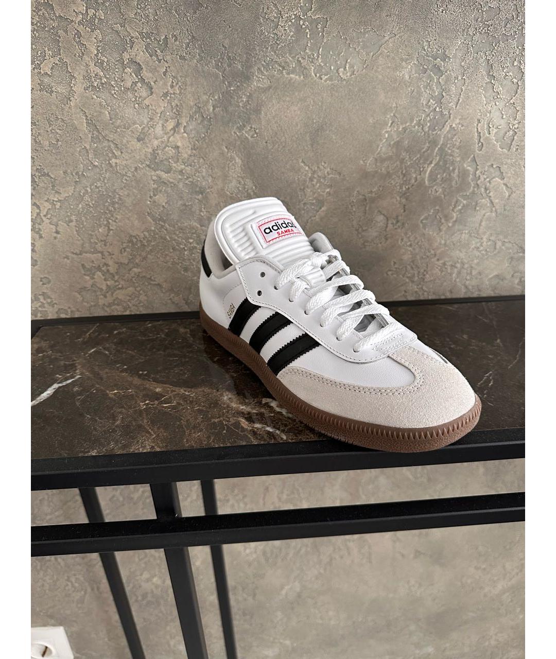 ADIDAS Белые кожаные кроссовки, фото 2