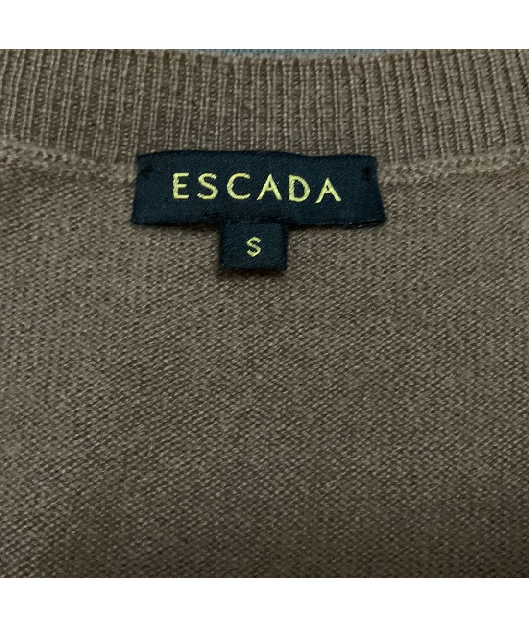 ESCADA Коричневый кашемировый джемпер / свитер, фото 7