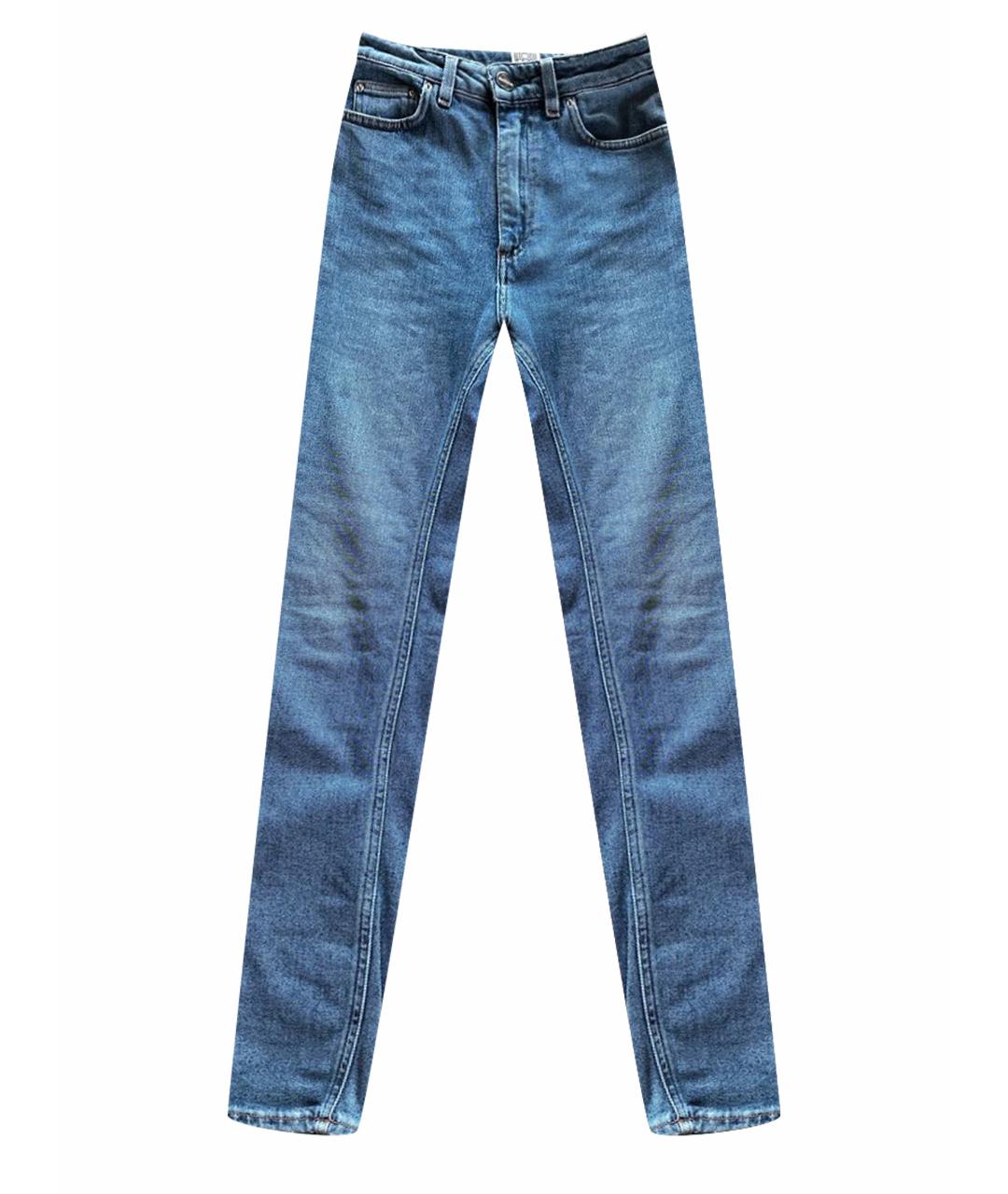 TOTEME Синие хлопко-эластановые джинсы слим, фото 1