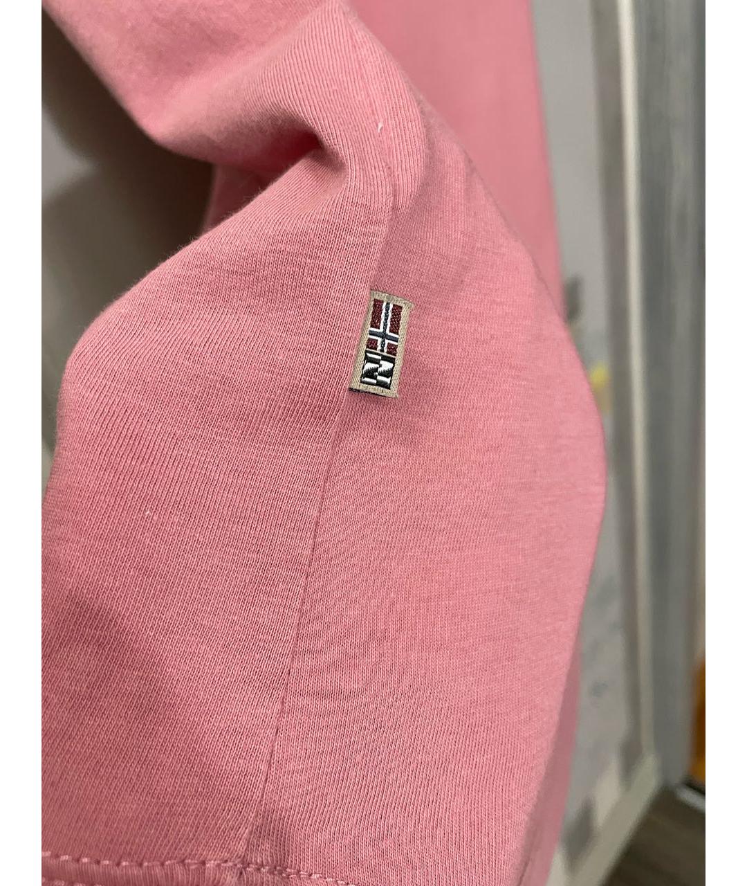 NAPAPIJRI Розовая хлопко-эластановая футболка, фото 6