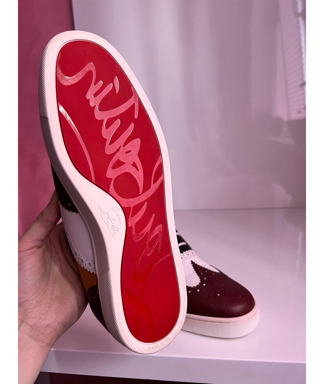CHRISTIAN LOUBOUTIN Мульти кожаные низкие кроссовки / кеды, фото 6