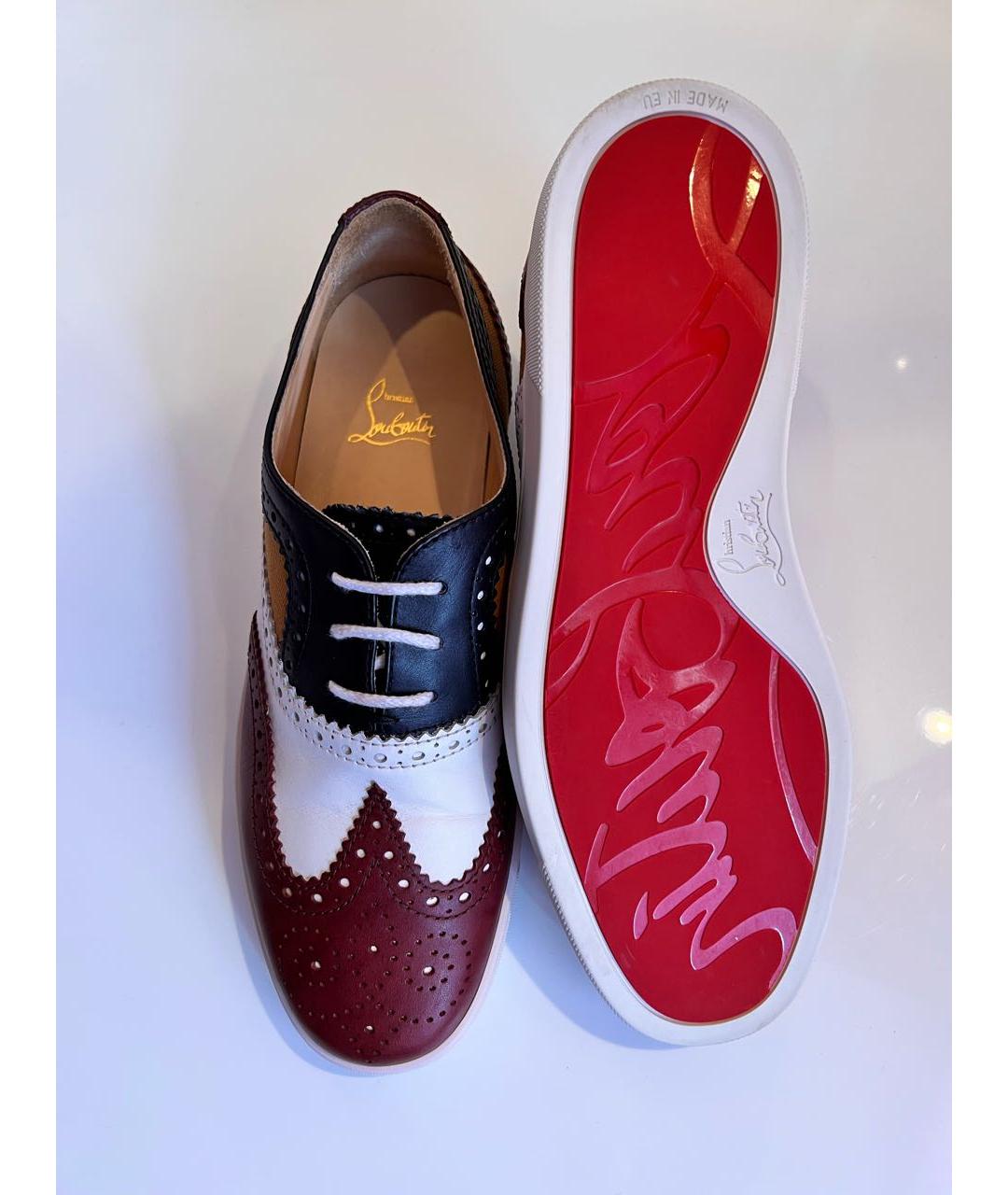 CHRISTIAN LOUBOUTIN Мульти кожаные низкие кроссовки / кеды, фото 3