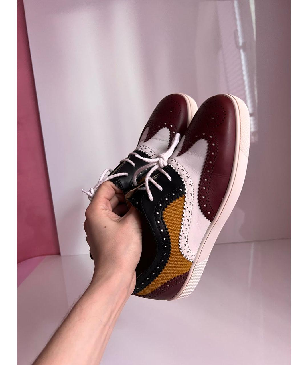 CHRISTIAN LOUBOUTIN Мульти кожаные низкие кроссовки / кеды, фото 5