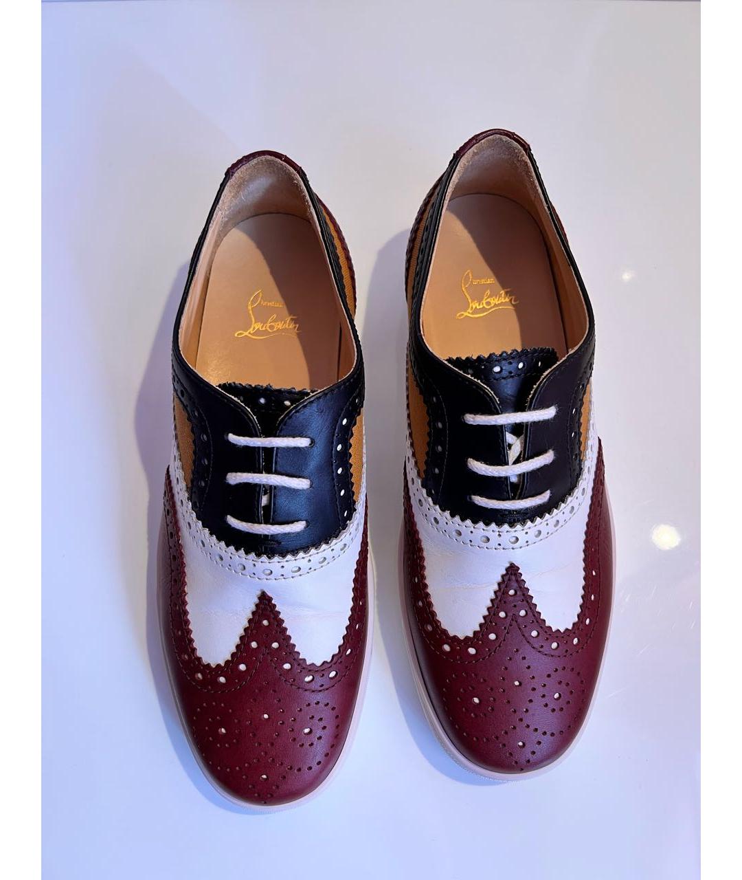 CHRISTIAN LOUBOUTIN Мульти кожаные низкие кроссовки / кеды, фото 2