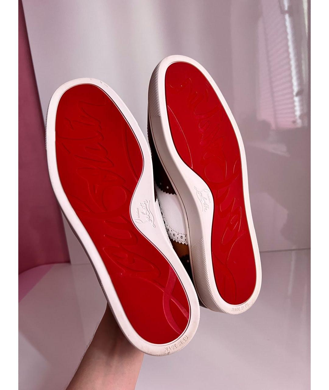 CHRISTIAN LOUBOUTIN Мульти кожаные низкие кроссовки / кеды, фото 4