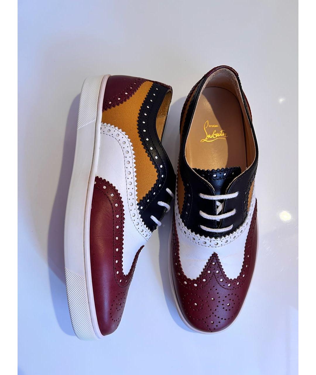 CHRISTIAN LOUBOUTIN Мульти кожаные низкие кроссовки / кеды, фото 7