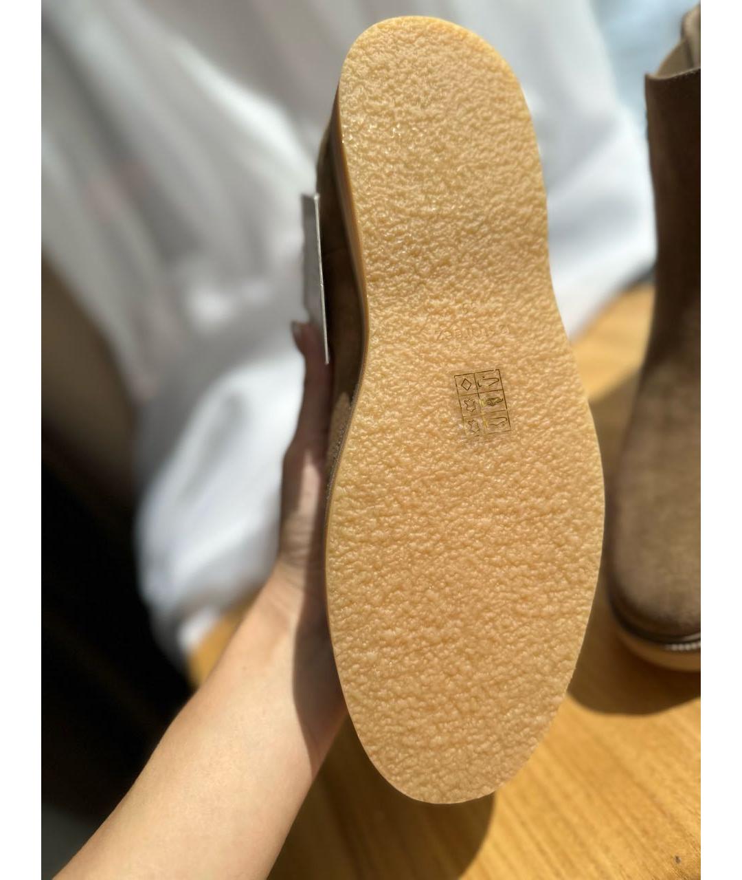 12 STOREEZ Бежевые замшевые ботильоны, фото 3
