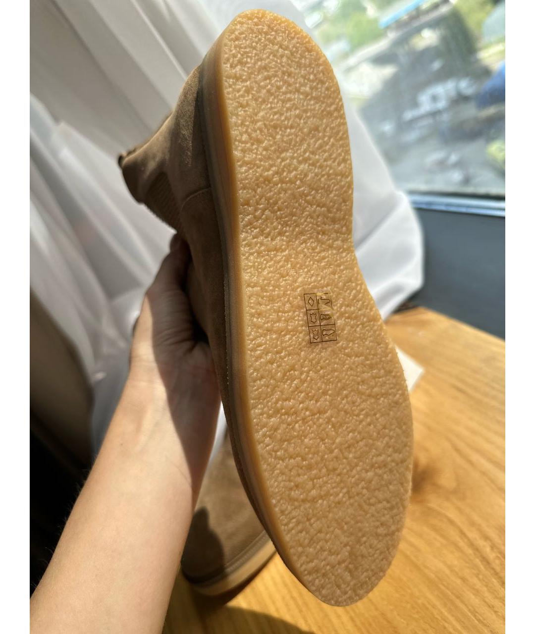 12 STOREEZ Бежевые замшевые ботильоны, фото 4