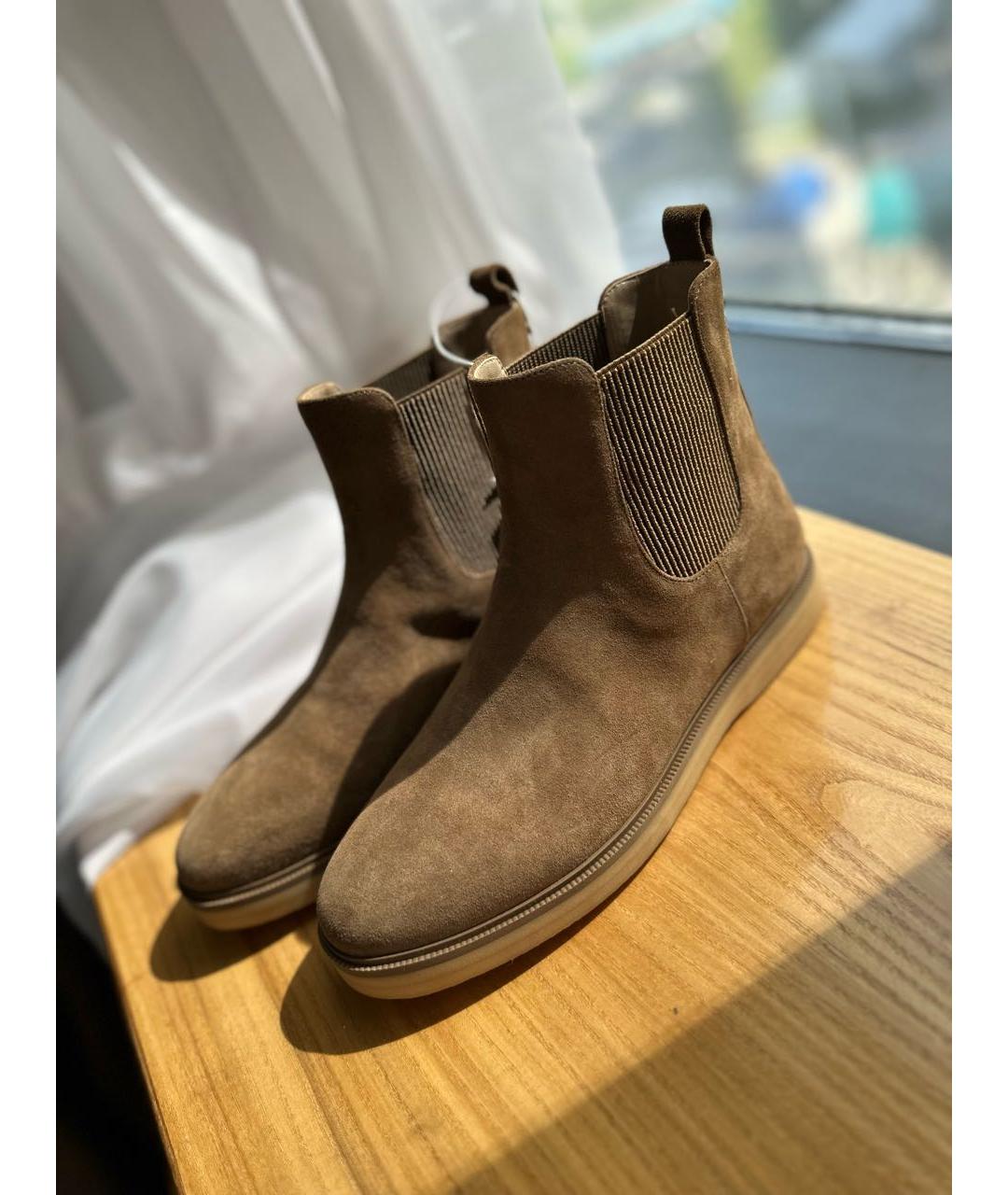12 STOREEZ Бежевые замшевые ботильоны, фото 2