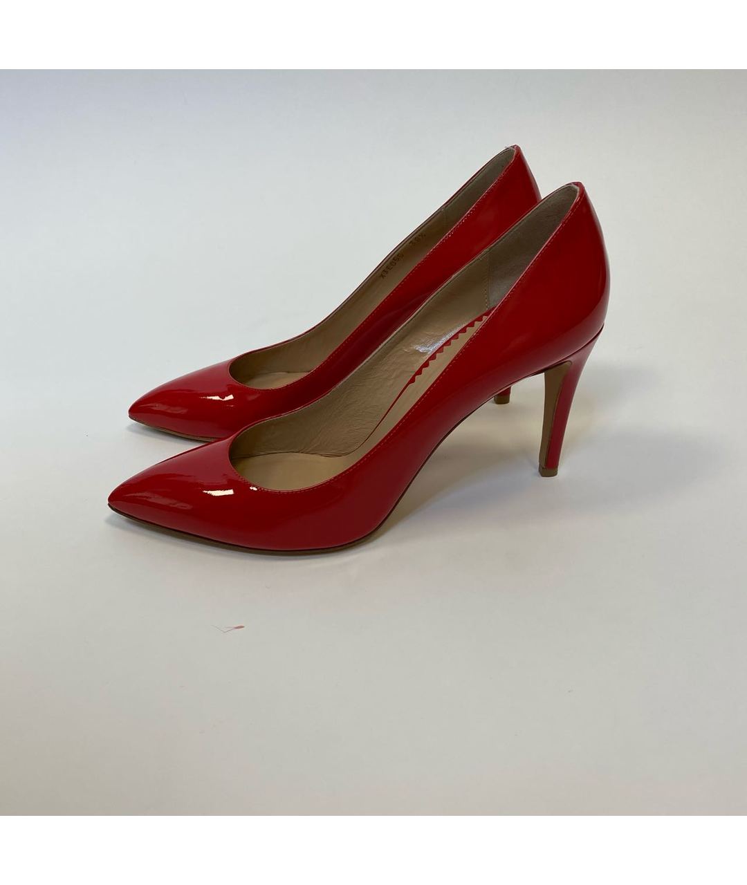 EMPORIO ARMANI Красные туфли из лакированной кожи, фото 5