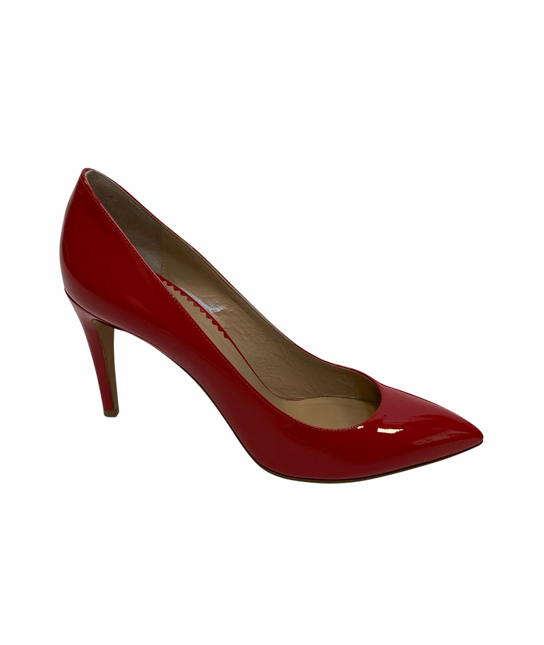 EMPORIO ARMANI Красные туфли из лакированной кожи, фото 1