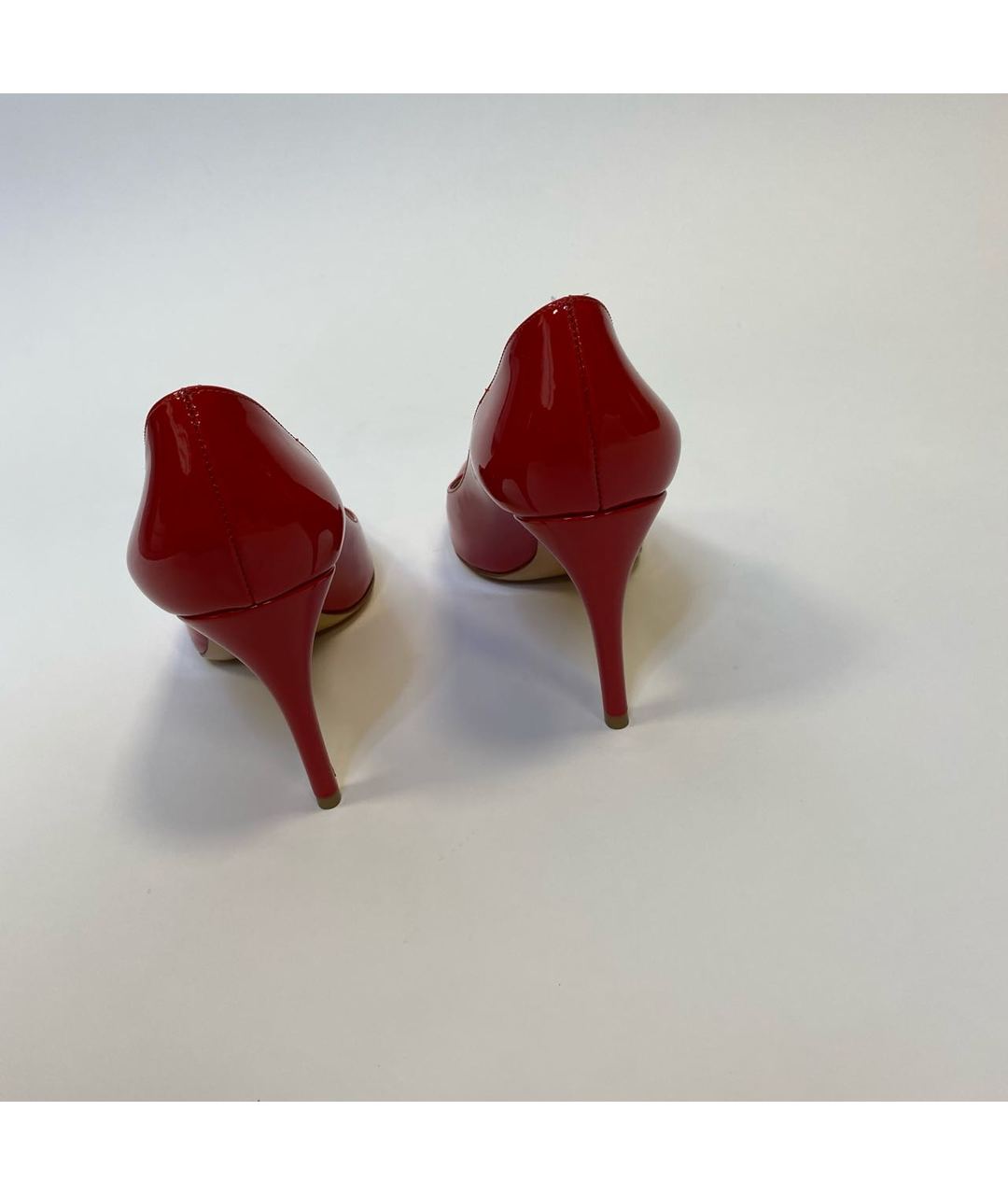 EMPORIO ARMANI Красные туфли из лакированной кожи, фото 2