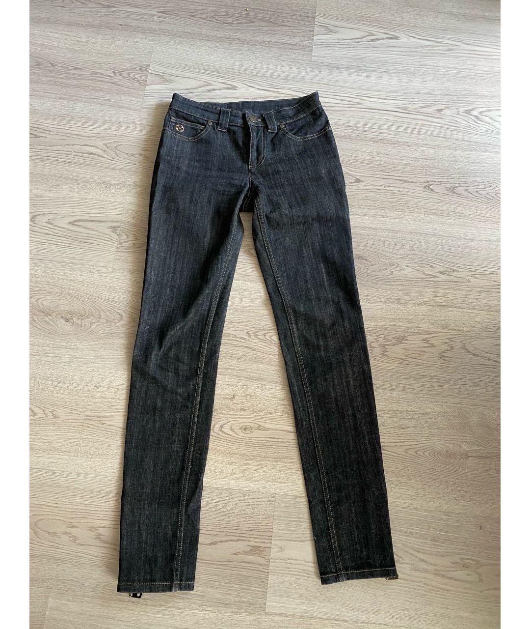 LOUIS VUITTON PRE-OWNED Черные прямые джинсы, фото 6