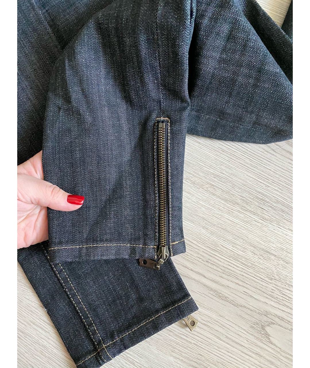 LOUIS VUITTON PRE-OWNED Черные прямые джинсы, фото 5